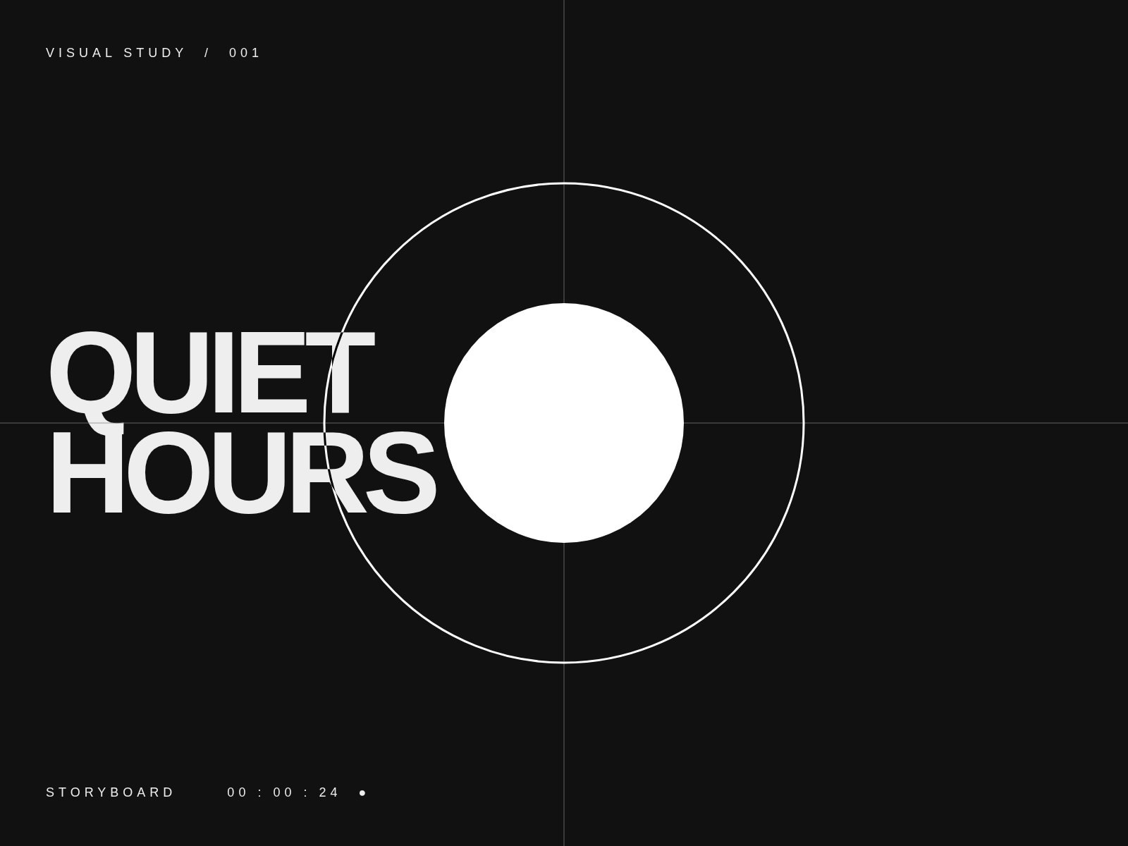 QUIET HOURSの仮制作イメージ・ディテール