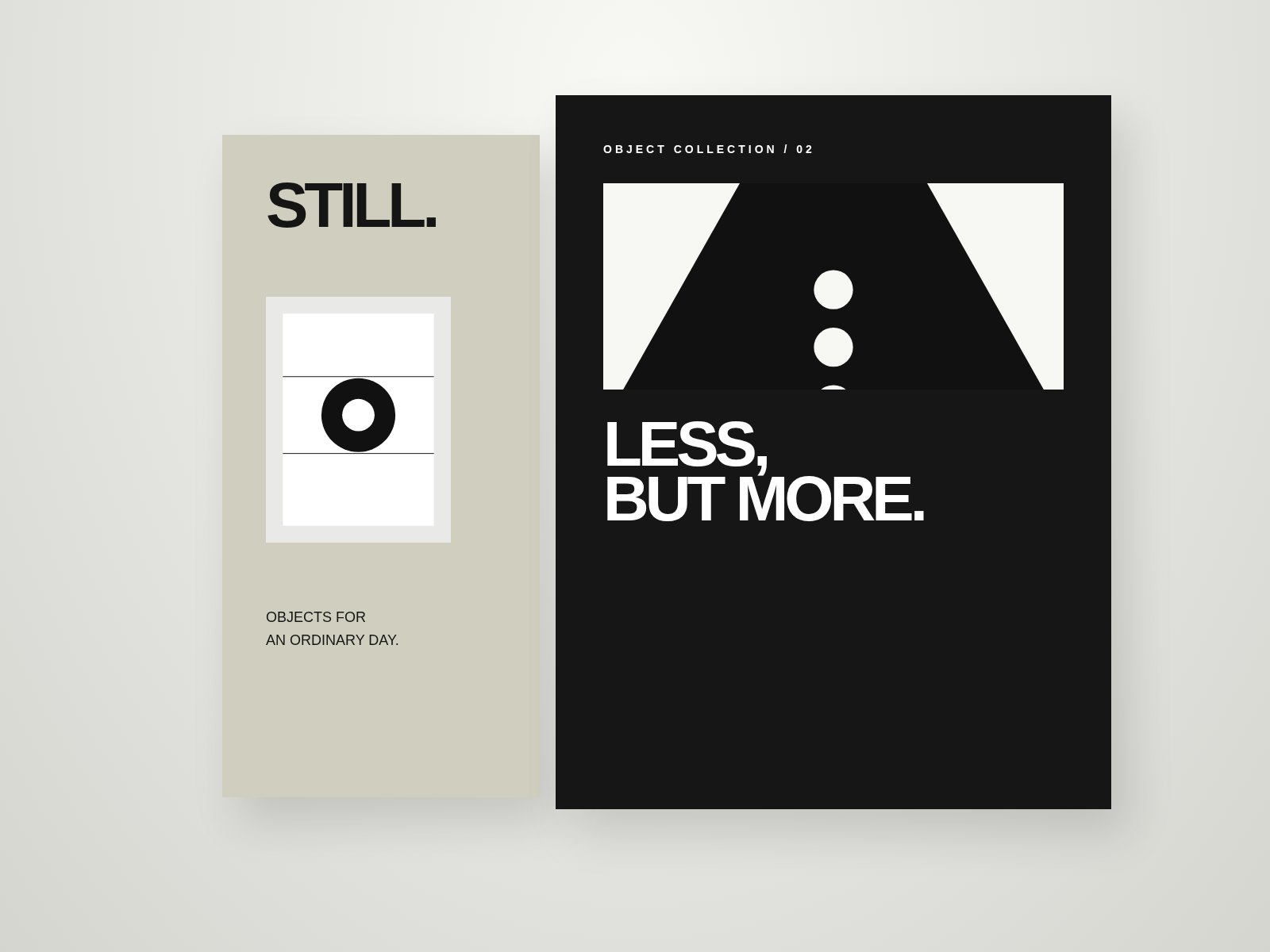 STILL OBJECTSの仮制作イメージ・ディテール