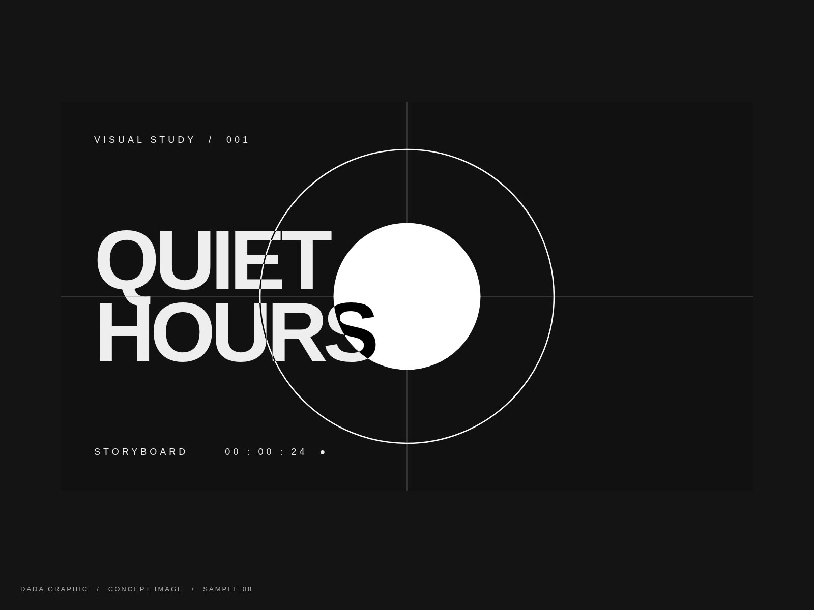 QUIET HOURS（レイアウト確認用の仮制作イメージ）