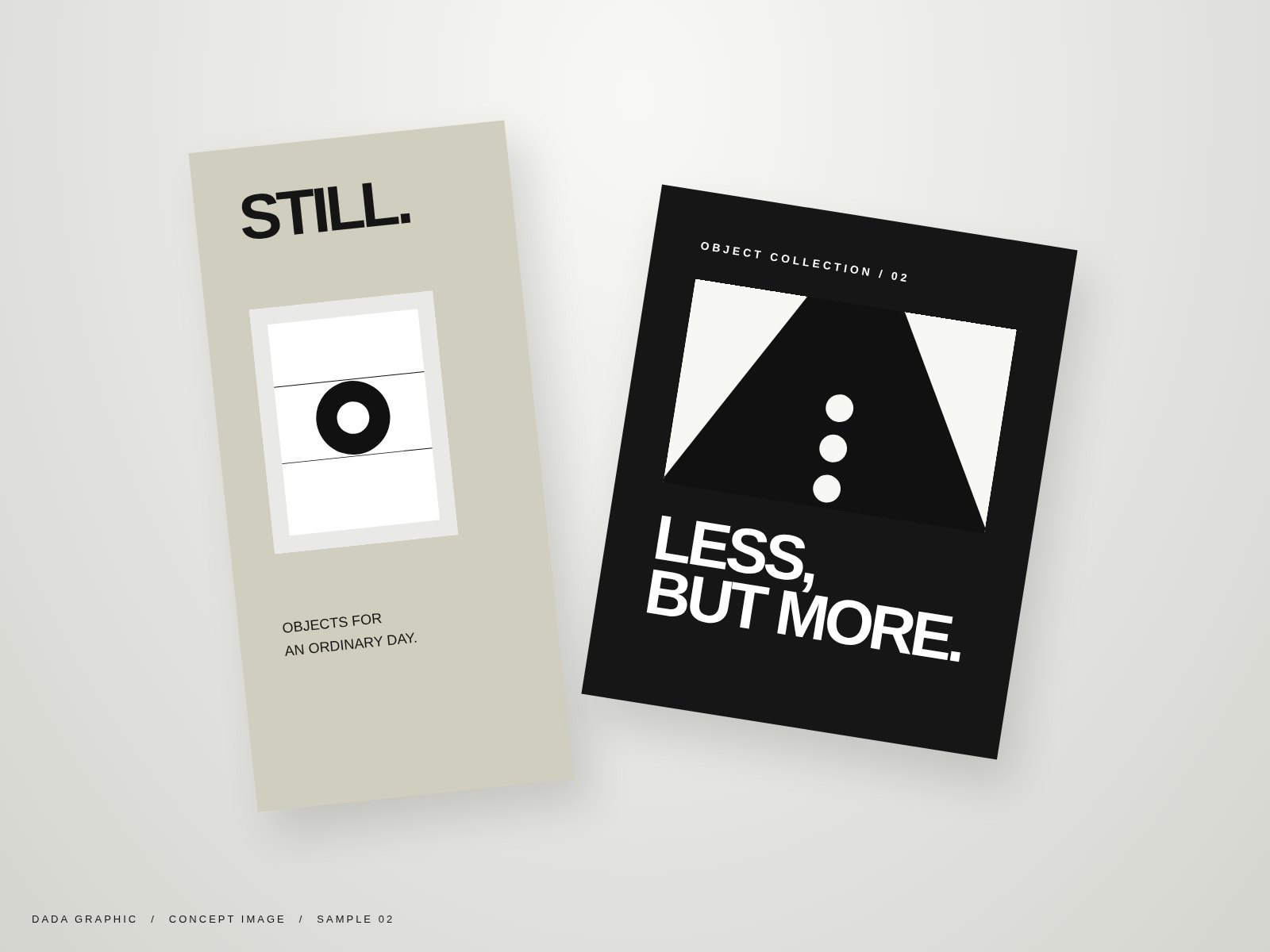 STILL OBJECTS（レイアウト確認用の仮制作イメージ）